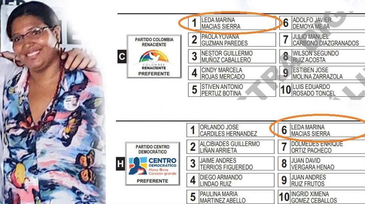 Leda Macías, candidata al Concejo de Santa Marta.
