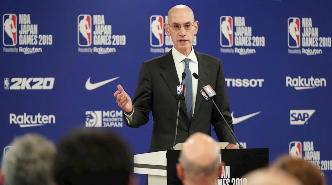 Adam Silver, comisionado de la NBA. 