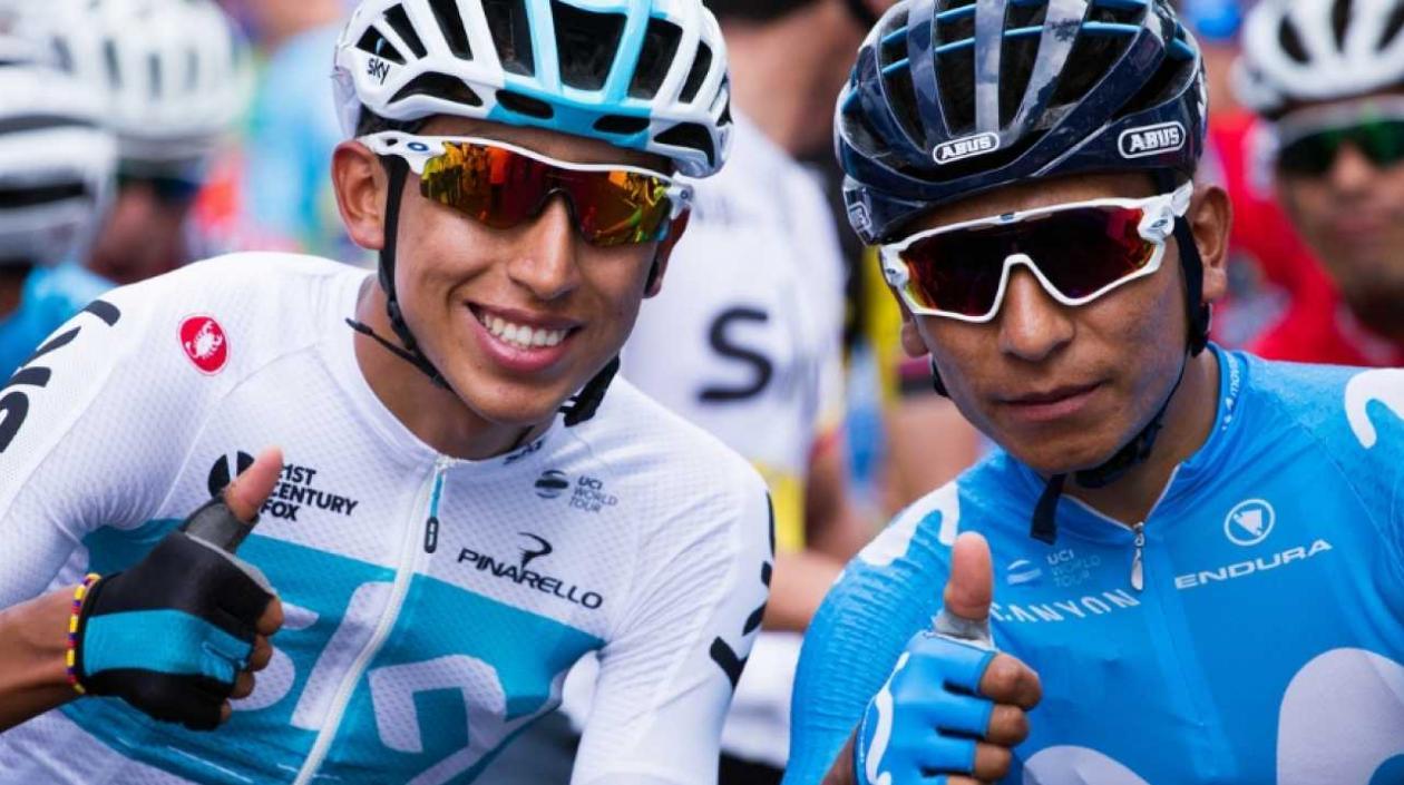 Egan Bernal y Nairo Quintana. 