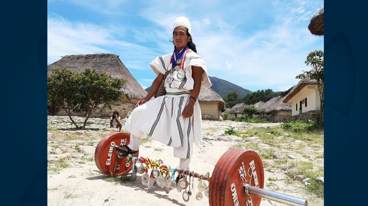 Jesús David Gómez Izquierdo, deportista arhuaco. 