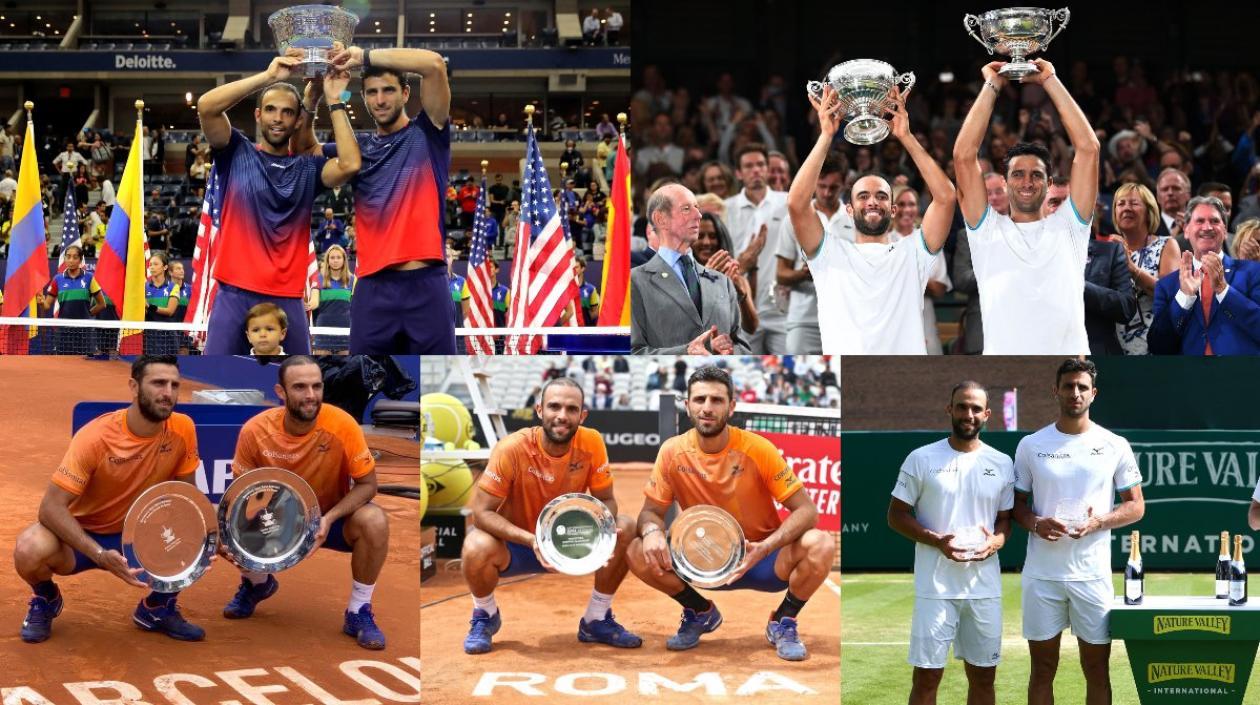 Trofeos ganados este año por la dupla colombiana. 
