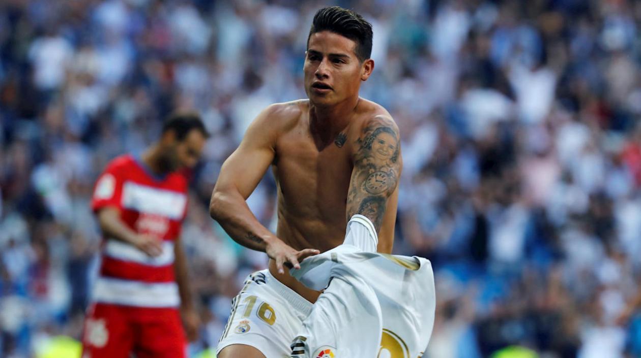 James Rodríguez, volante colombiano. 