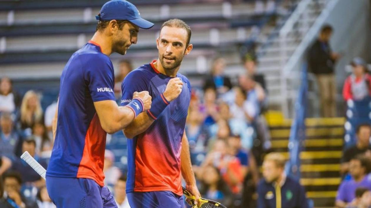 Los colombianos Juan Sebastián Cabal y Robert Farah. 
