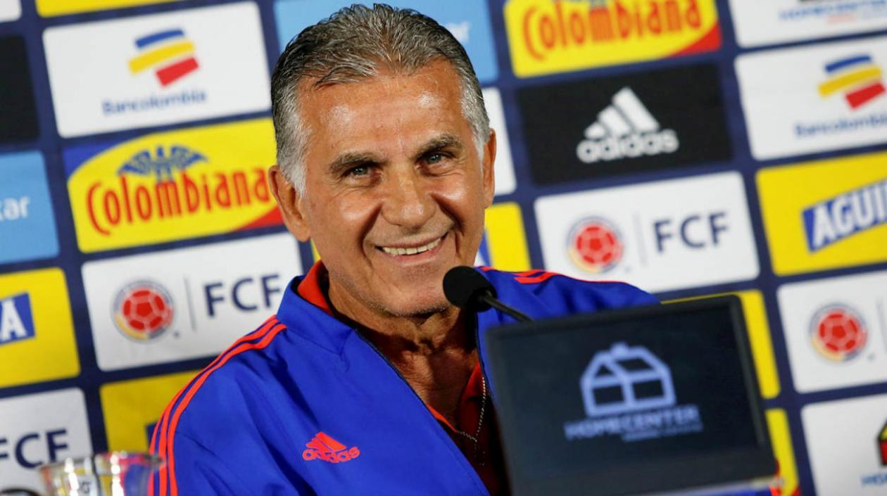 Carlos Queiroz, técnico portugués de la Selección Colombia. 