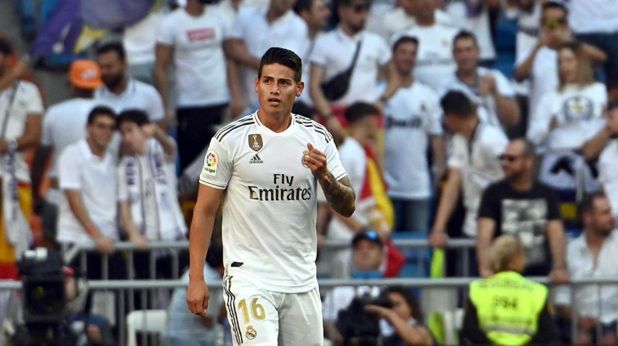 James Rodríguez, volante colombiano. 
