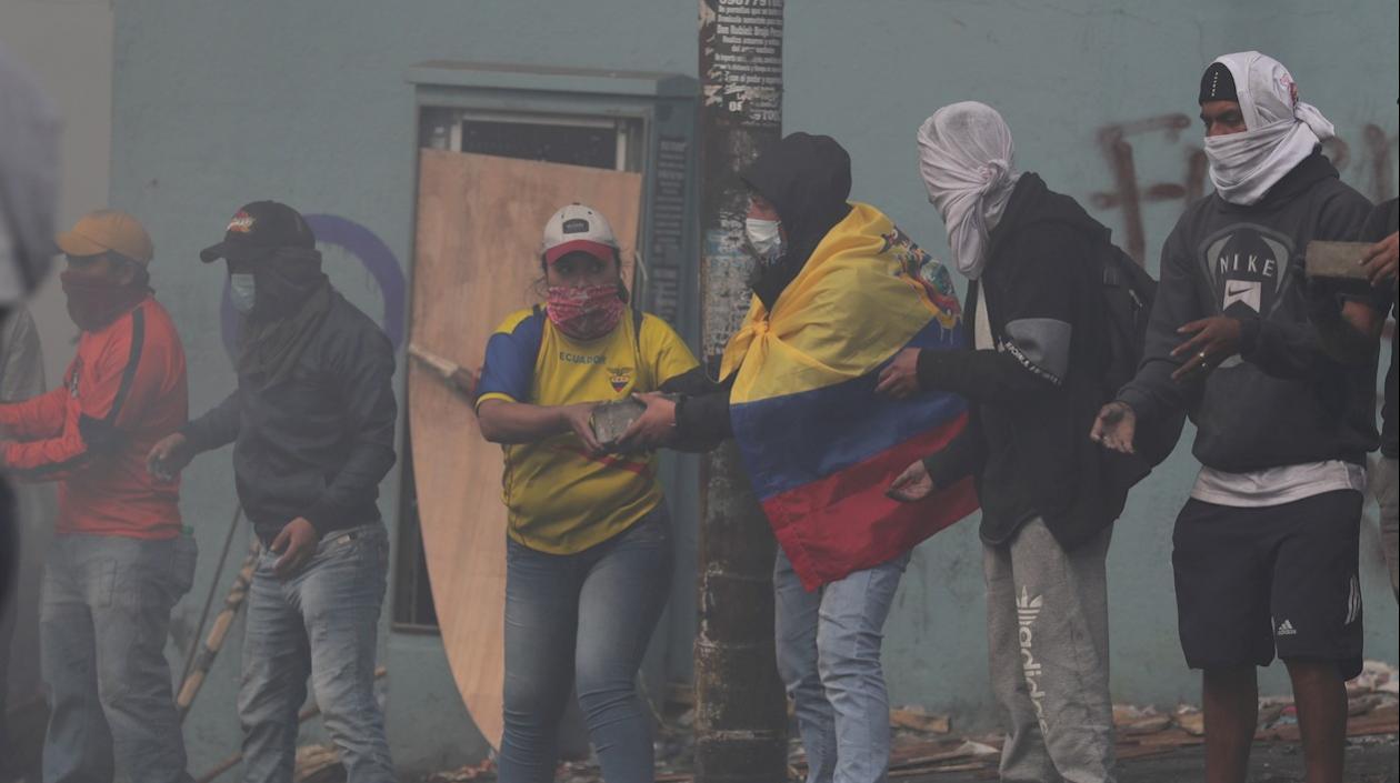 Imagen de las protestas.