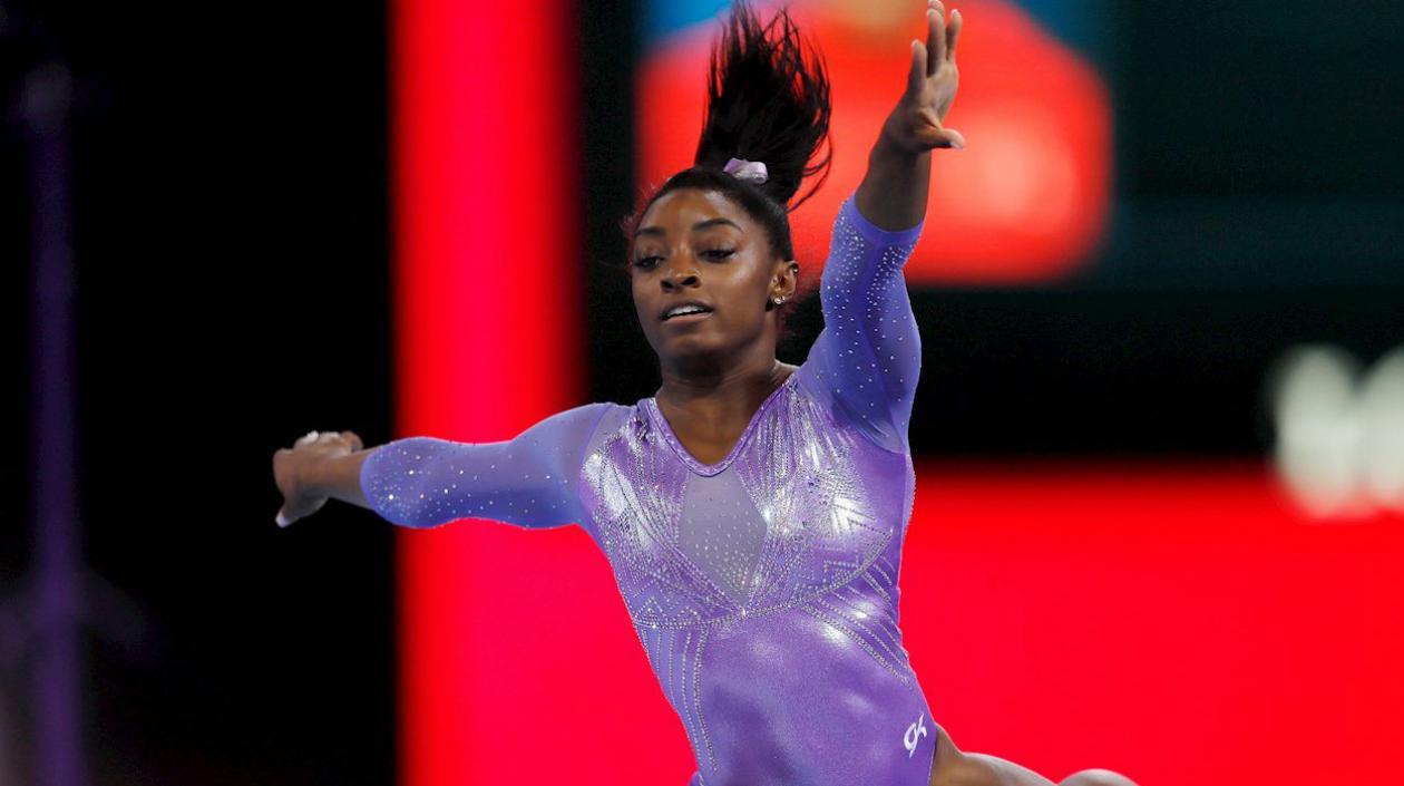Simone Biles, gimnasta estadounidense. 