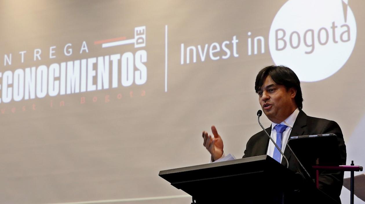 El director de la agencia Invest in Bogota, Juan Gabriel Pérez.