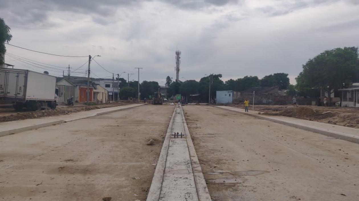 Así está la nueva vía.