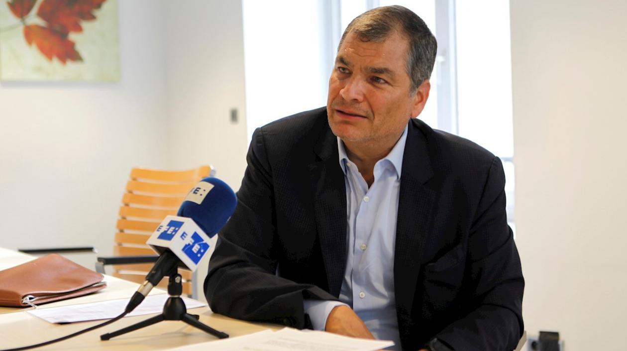 El expresidente de Ecuador Rafael Correa.