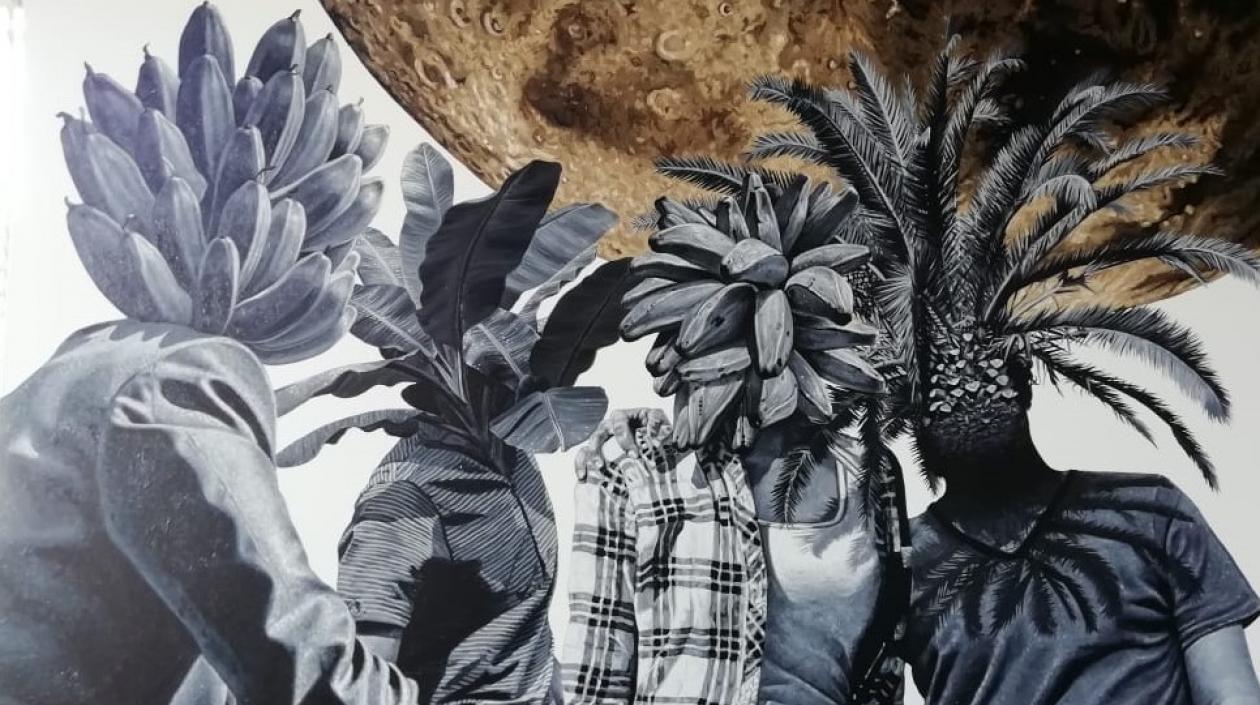 Obra de Limán Zúñiga, uno de los 17 expositores.