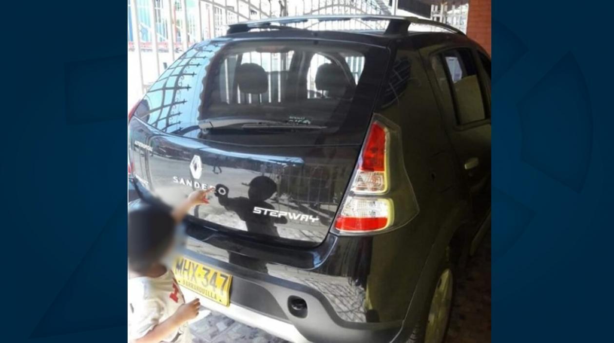 Esta es el vehículo que fue hurtado en la noche del lunes festivo.