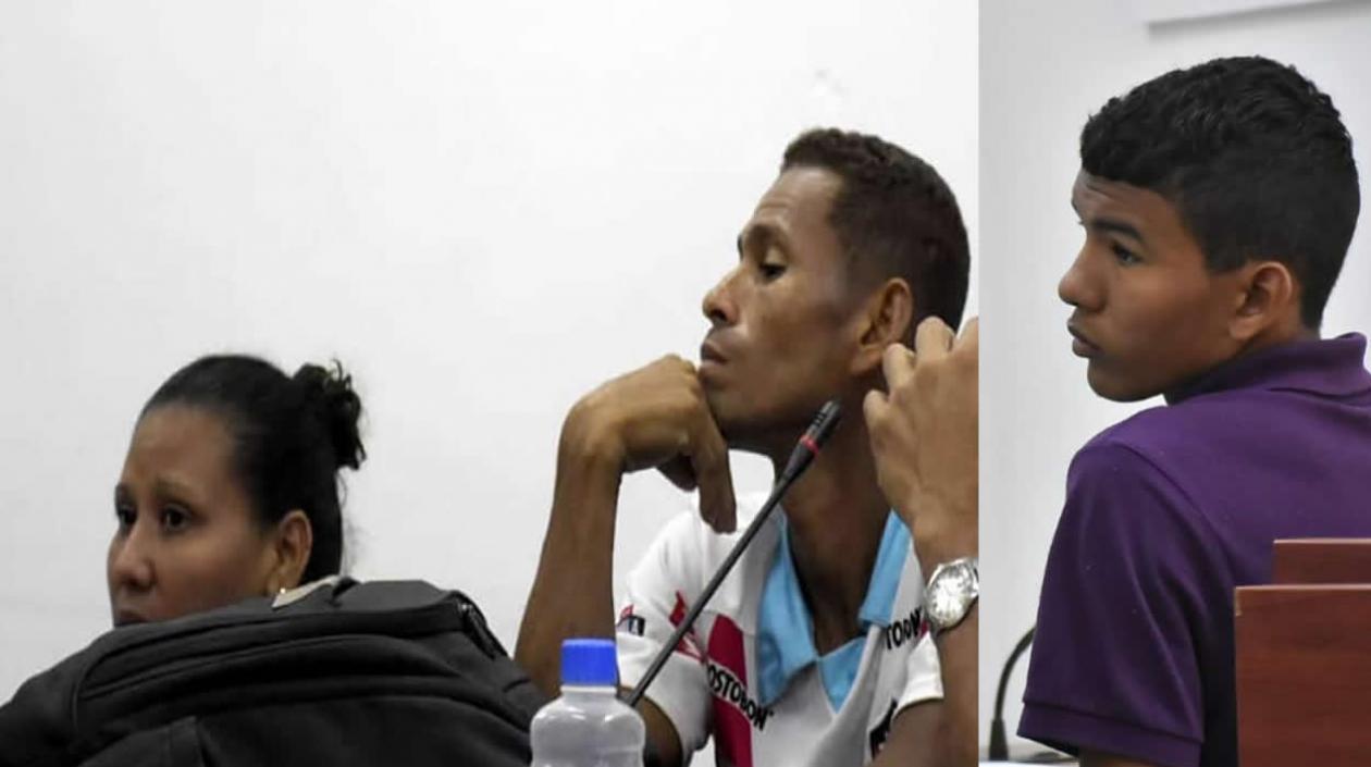 Yoselin Meza Salas, Luis Alberto Castillo Orozco y Andrés Felipe Ceballos Bolaño.a