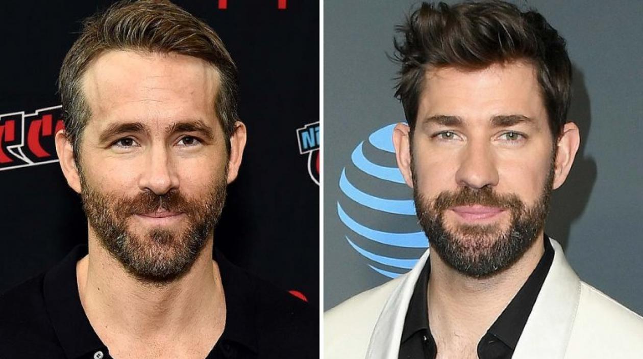 Los actores Ryan Reynolds y John Krasinski.