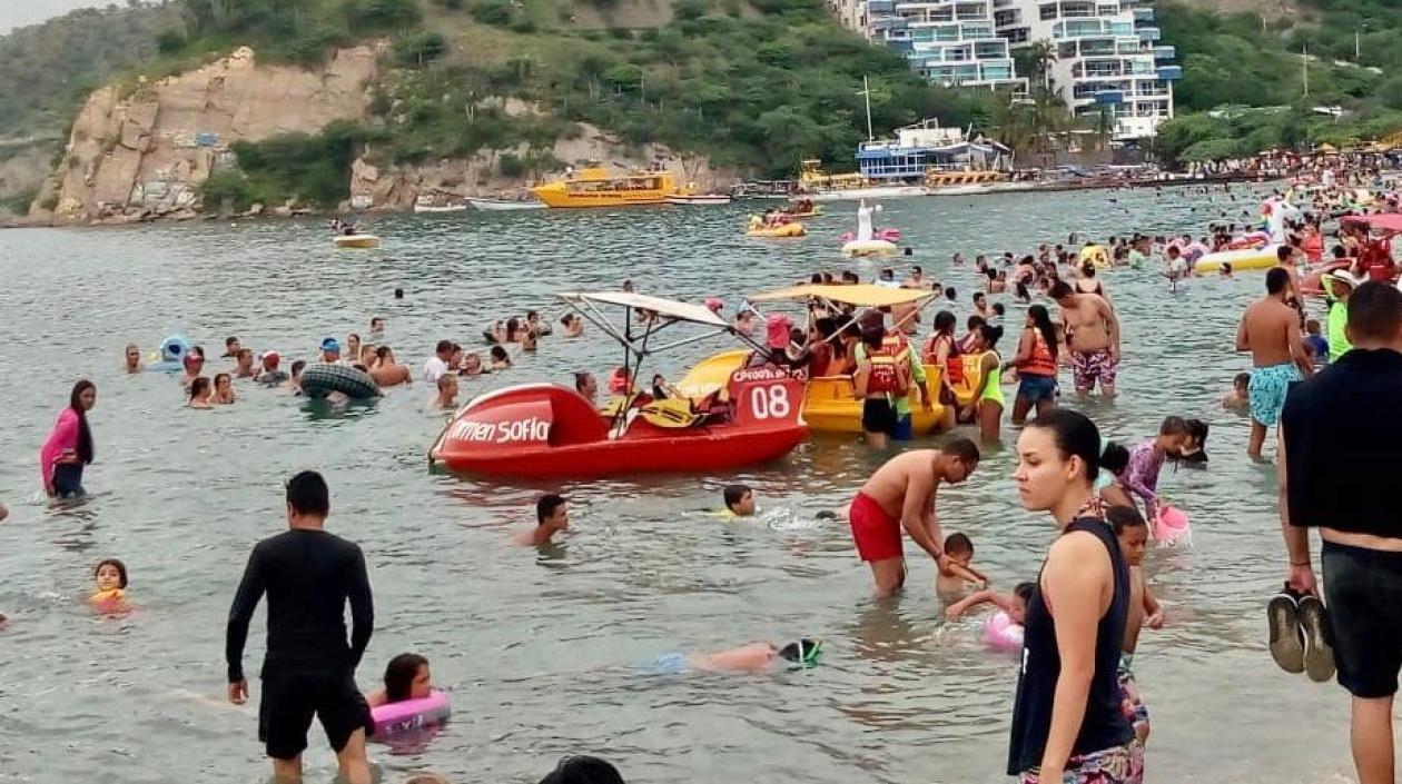 Las playas del Magdalena estuvieron visitadas durante la semana de receso escolar.