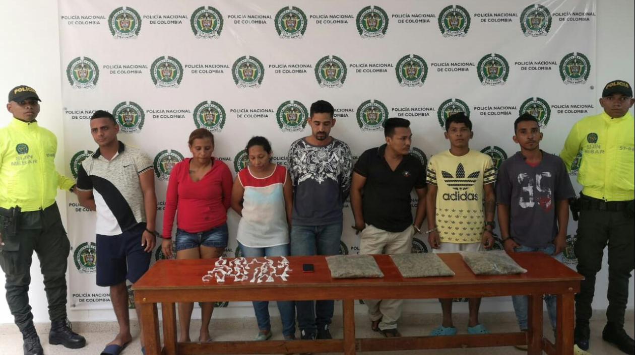 Los detenidos dentro del caso.