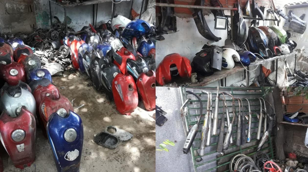 Autopartes de motocicletas.