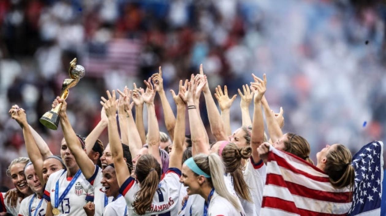 Jugadoras de Estados Unidos, campeonas mundiales. 