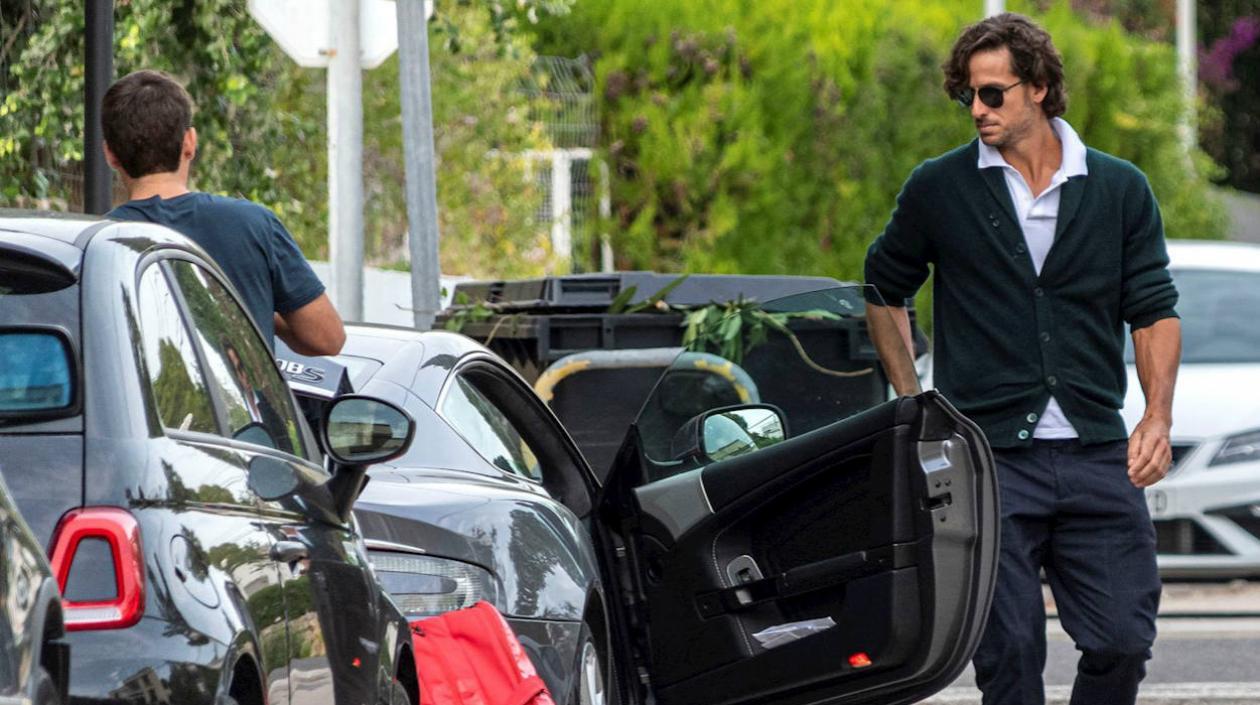 El tenista Feliciano López, este viernes a su llegada a un hotel de Mallorca.