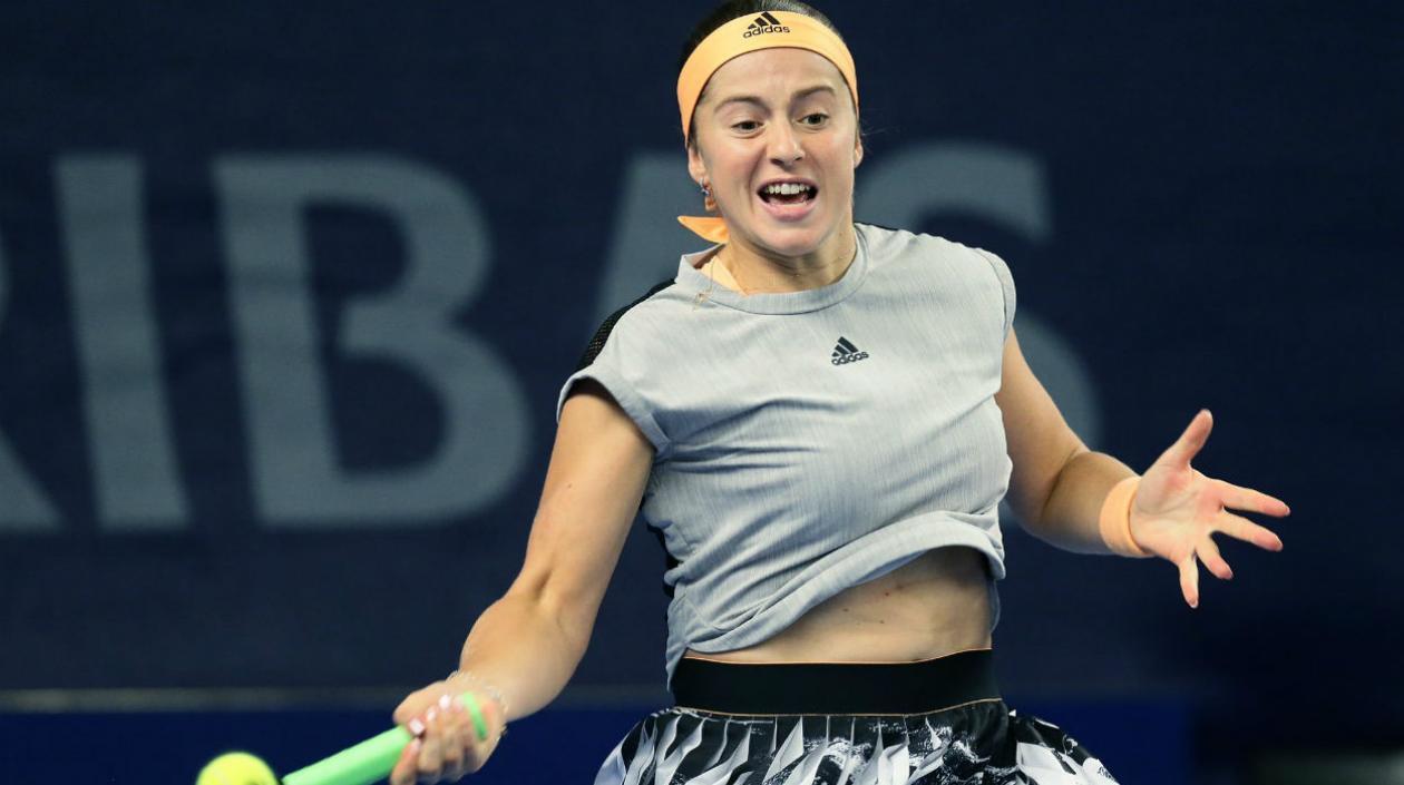 Jelena Ostapenko, jugadora de Lituania. 