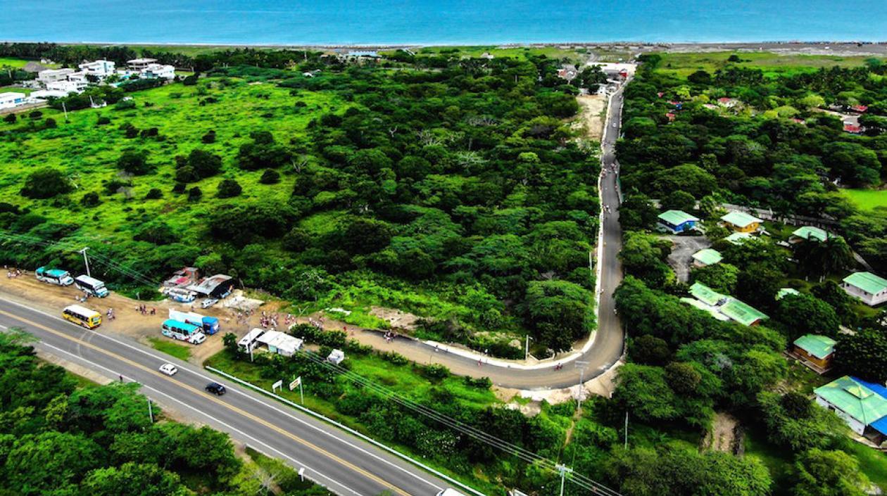 Trayecto de la vía.