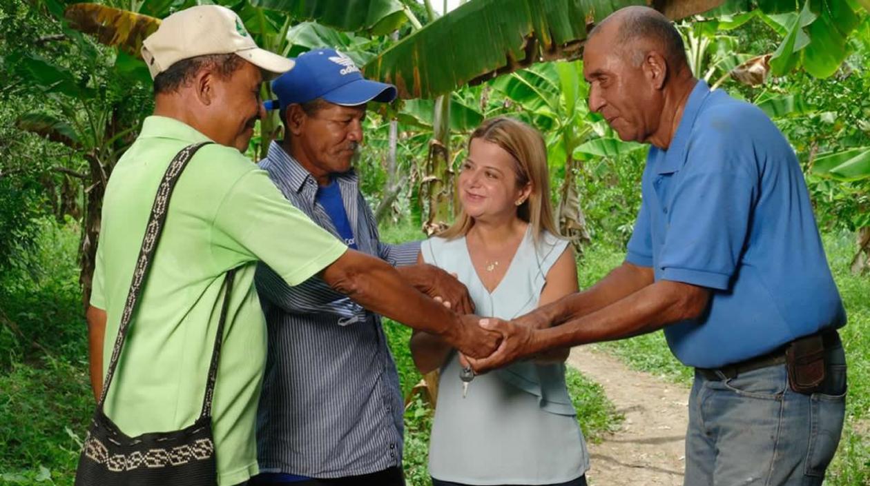 la candidata a la Gobernación del Atlántico Elsa Noguera