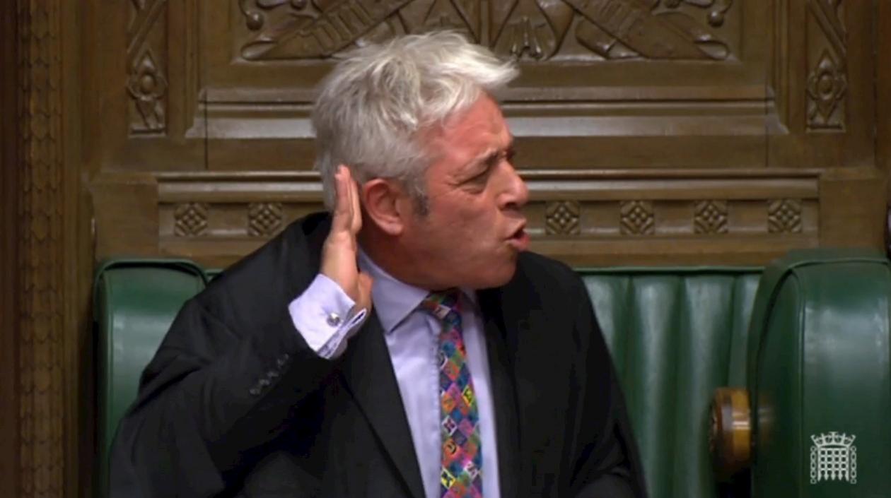 El presidente de la Cámara de los Comunes británica, John Bercow.