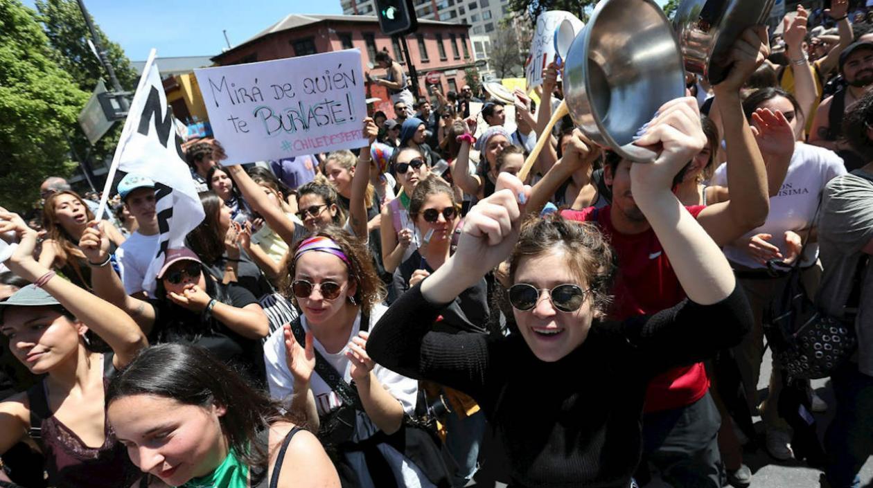 Protestas en Chile. 