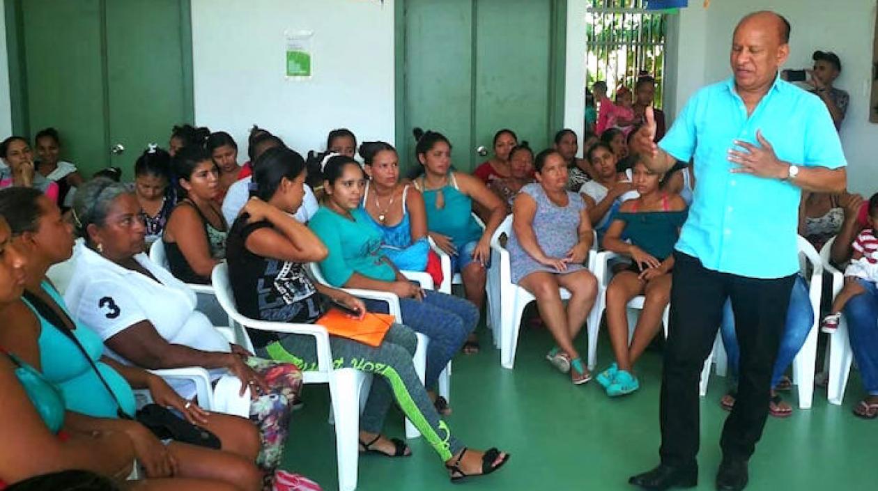 Hernando Manotas Manotas, en plena campaña.