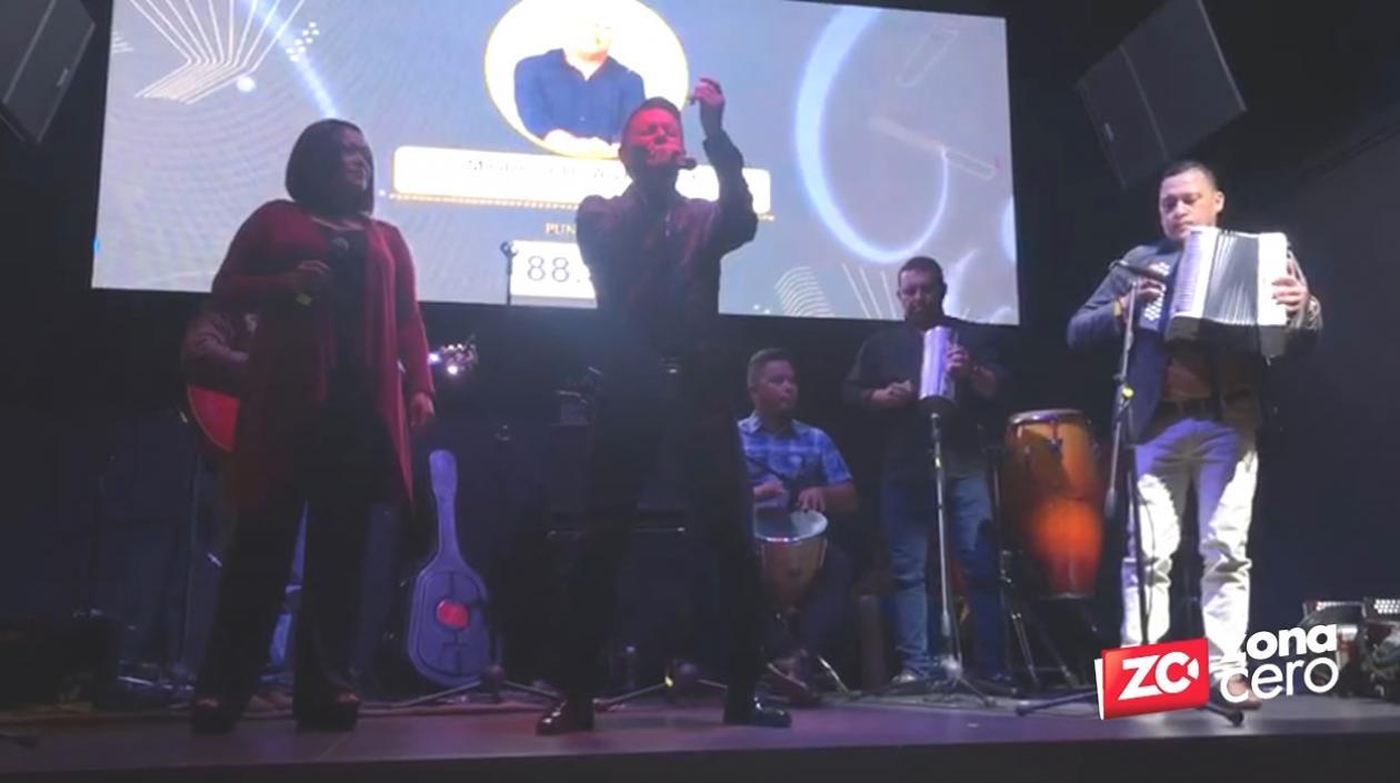 Iván Ovalle, en el Festival de la Canción Vallenata Francisco El Hombre en Bogotá.