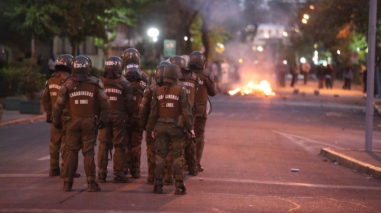 Imagen de las protestas en Chile.