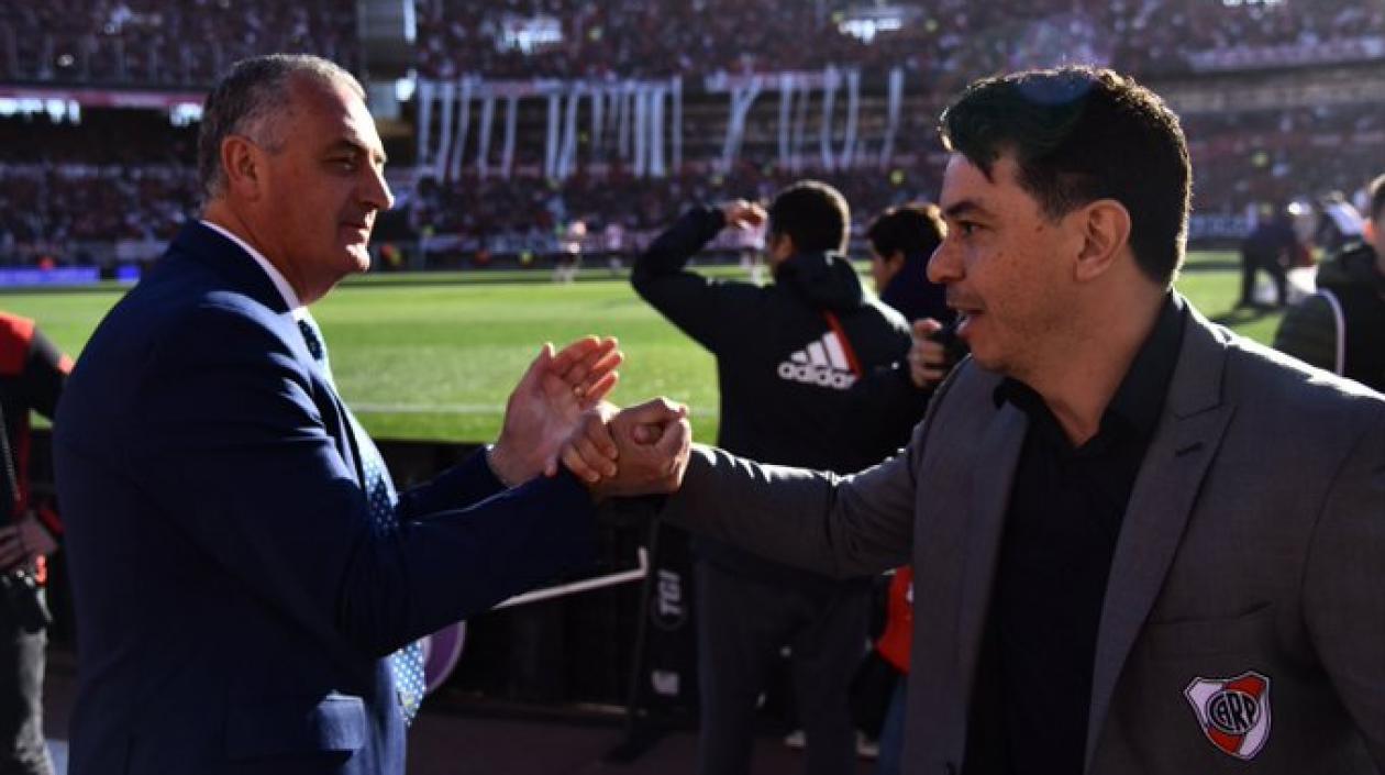 Gustavo Alfaro y Marcelo Gallardo.