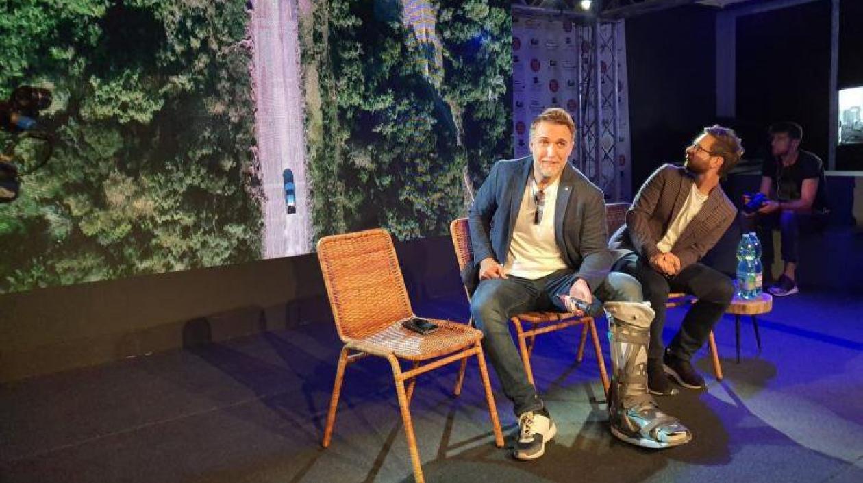 Gabriel Batistuta durante la presentación de su documental. 