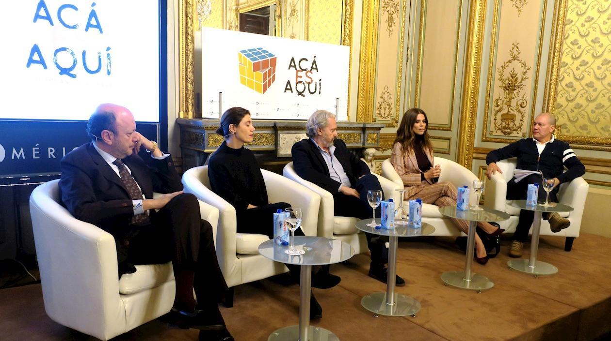 Julio Sánchez Cristo, Pilar Reyes, Sergio Cabrera y Juana Acosta.