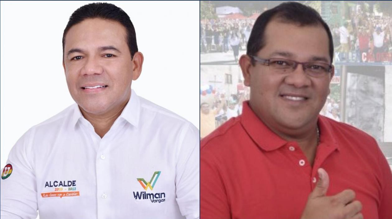 Wilman Enrique Vargas Altahona y Keiler Enrique Calderon Gómez, candidatos a la Alcaldía de Puerto Colombia.