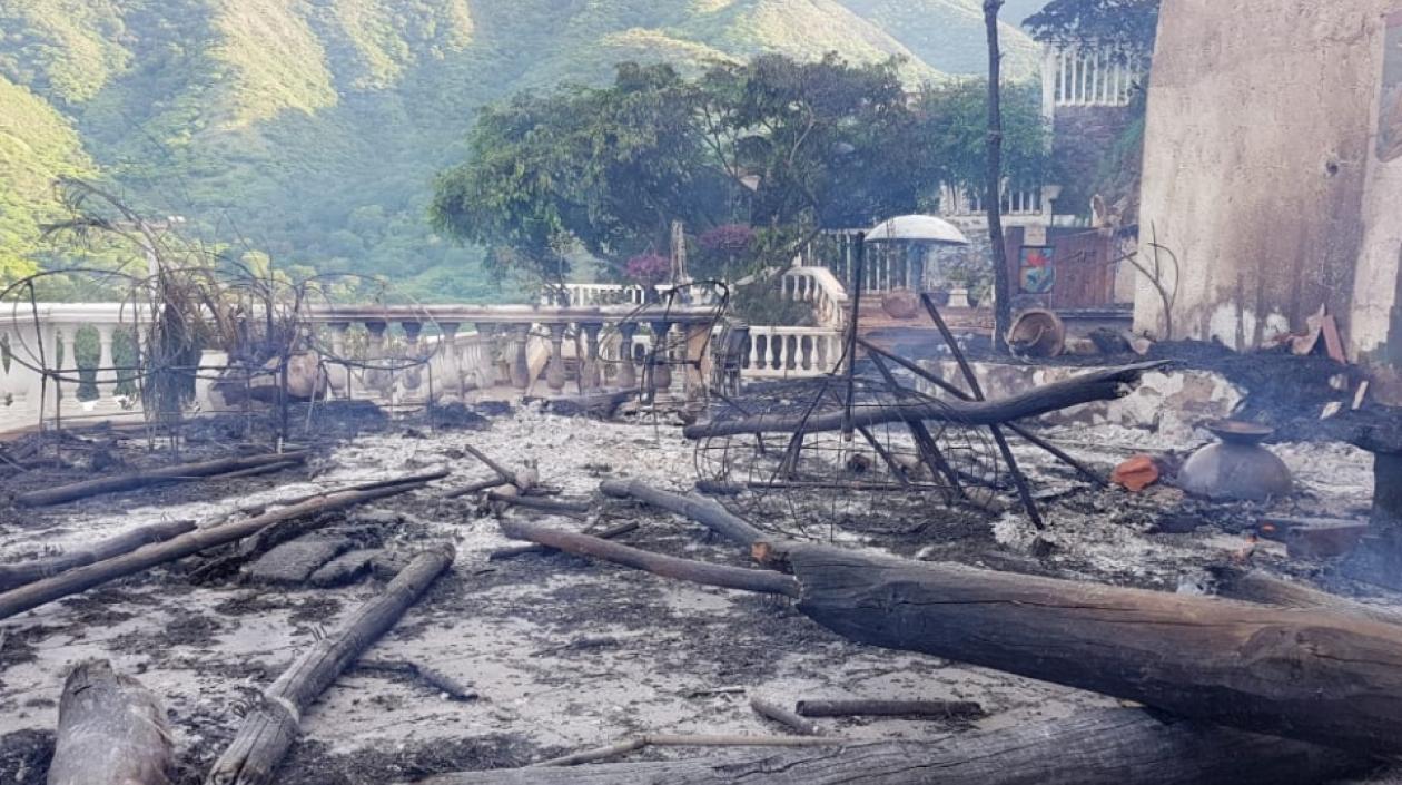 Así quedó el hotel Jaba Nibue