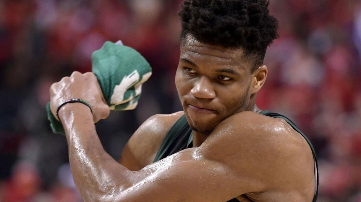 Giannis Antetokounmpo, jugador de los Bucks de Milwaukee.