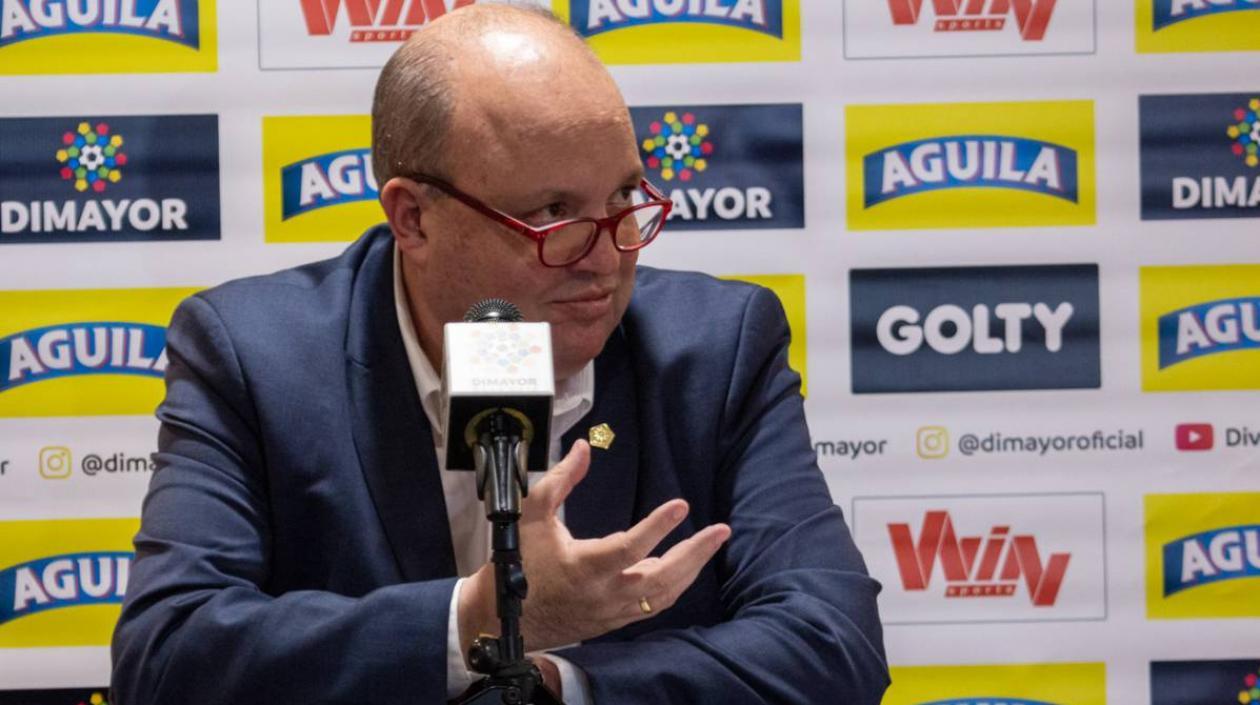 Jorge Enrique Vélez, presidente de la Dimayor. 
