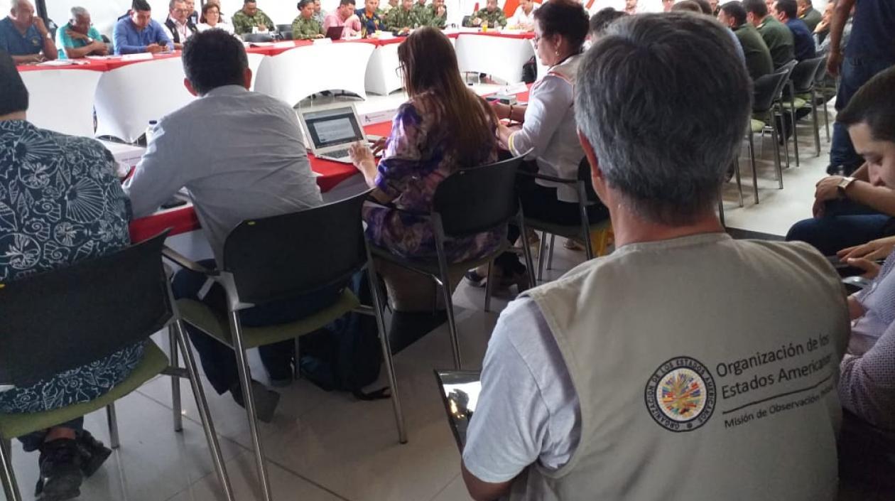 Los 30 observadores y especialistas de la Misión de OEA en Colombia ya están desplegados en 15 departamentos y Bogotá.
