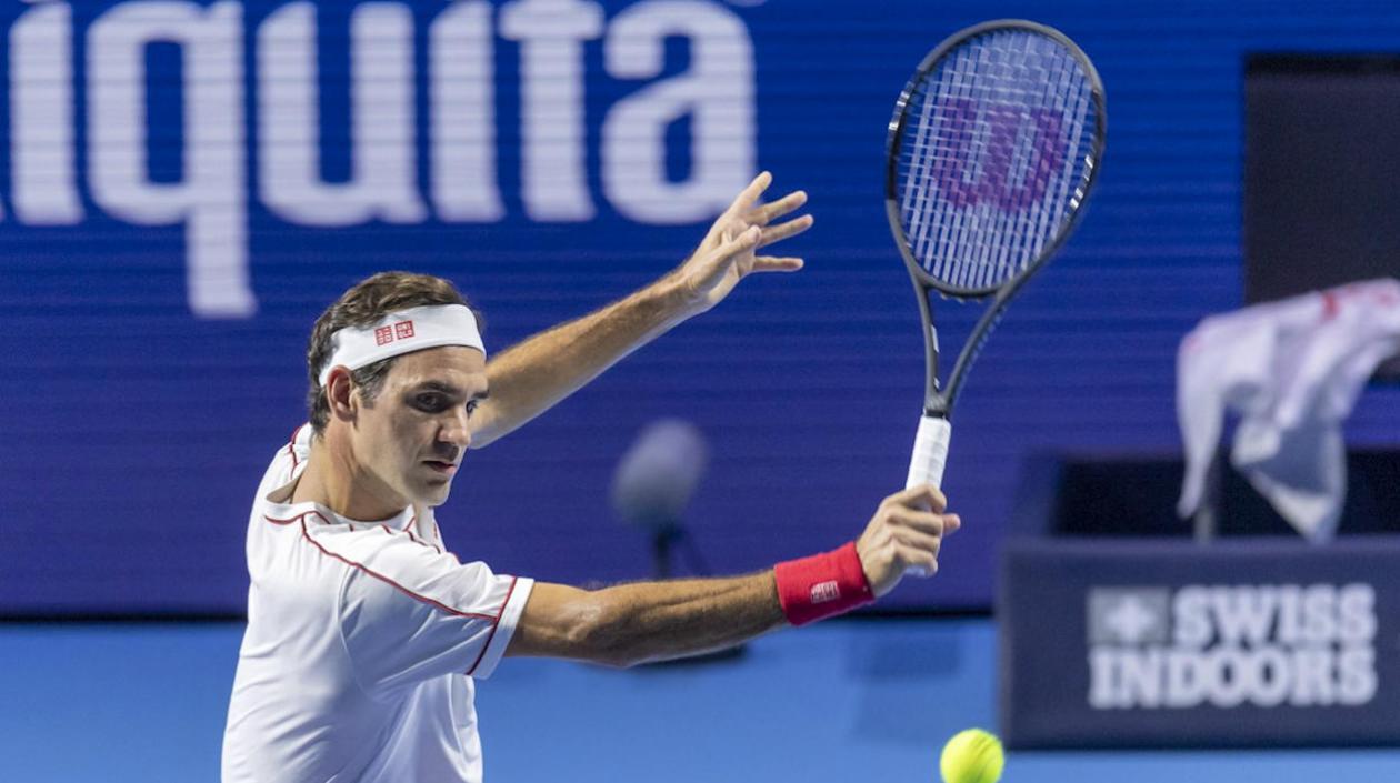 Roger Federer, tenista suizo. 