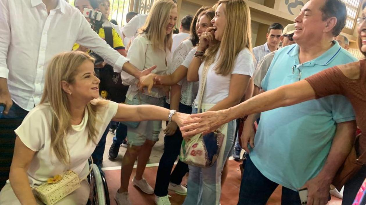 La candidata a la Gobernación, Elsa Noguera.