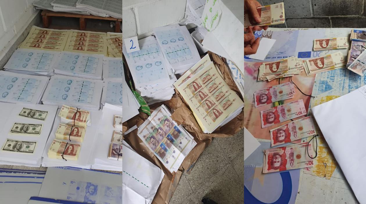 Incautan más de 1.400 millones de pesos falsos
