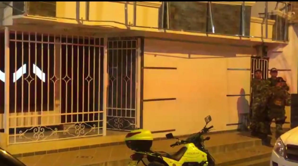 La vivienda en donde realizaron el allanamiento.