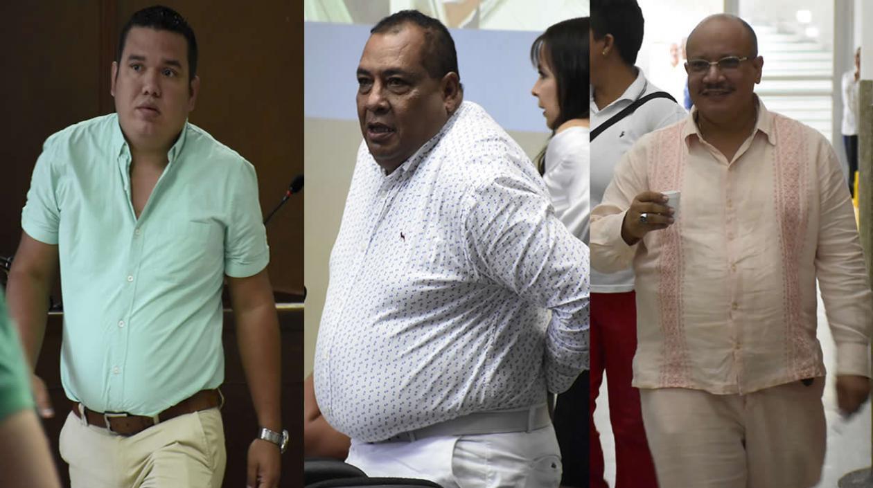 Aissar Castro Bravo, Jorge Rangel Bello y Juan Carlos Zamora.