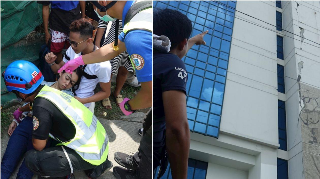 Momentos de pánico vivieron muchos habitantes de Filipinas con el terremoto.