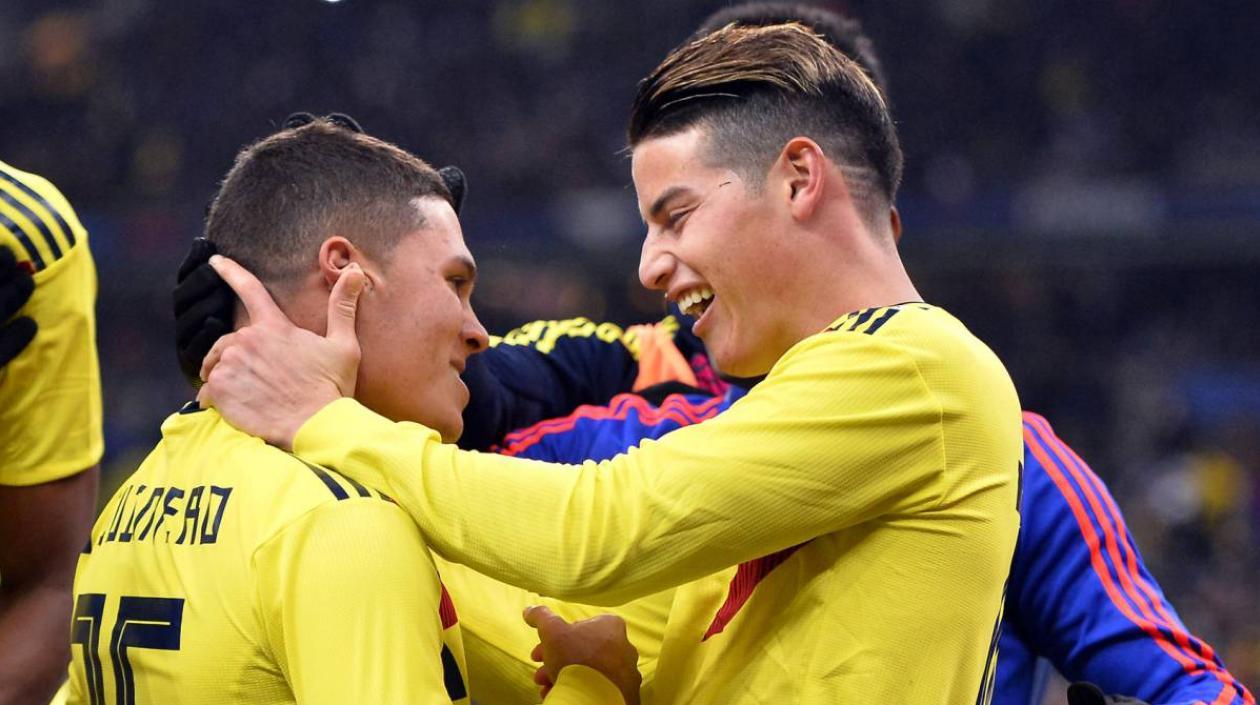 Juan Fernando Quintero y James Rodríguez. 