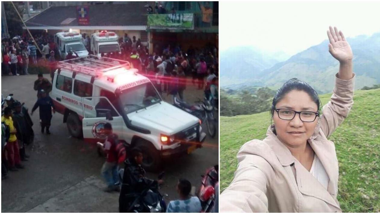 Cristina Bautista, autoridad indígena asesinada.