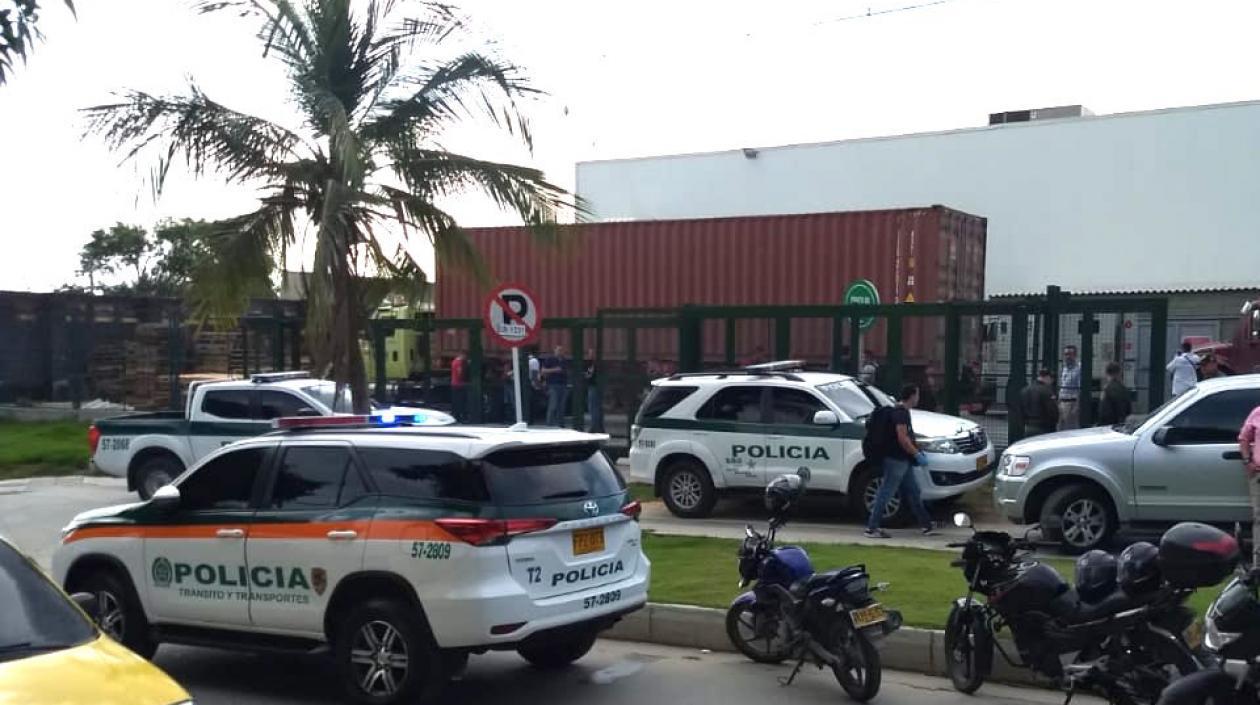 Lugar donde ocurrió el robo en Home Center.