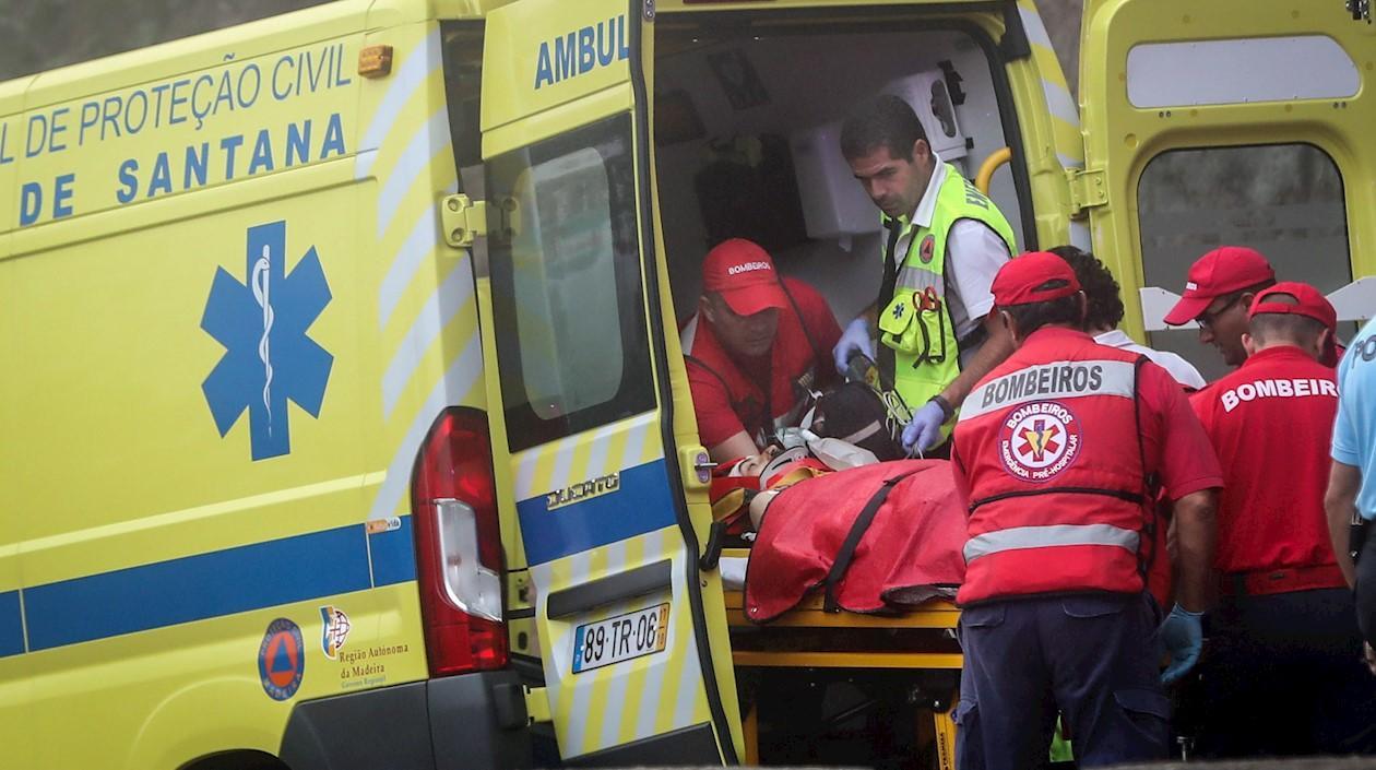 El accidente se produjo en la Levada do Caldeirão Verde.