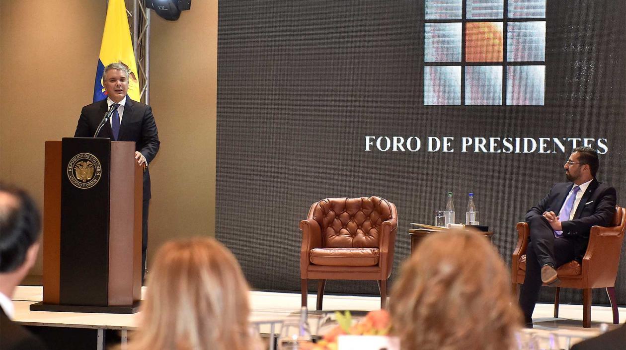 El Presidente de la República, Iván Duque.